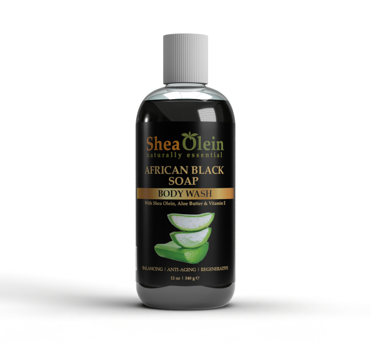 African Black Soap Body Wash with SheaOlein, Aloe Butter & Vitamin E