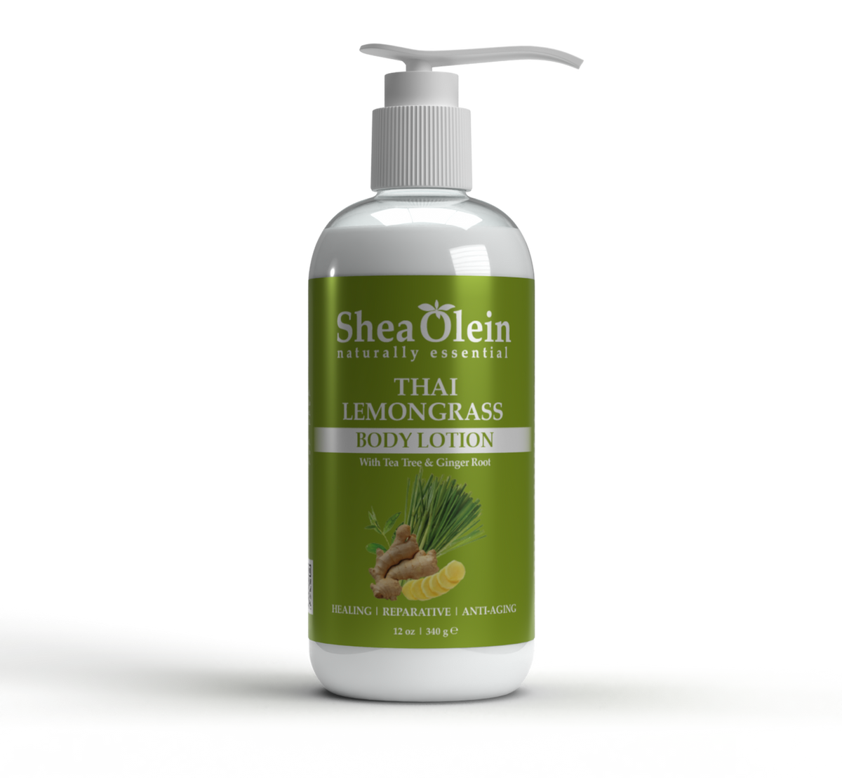 Organic Thai Lemongrass Body Lotion with Tea Tree Oil & Ginger Root Extract