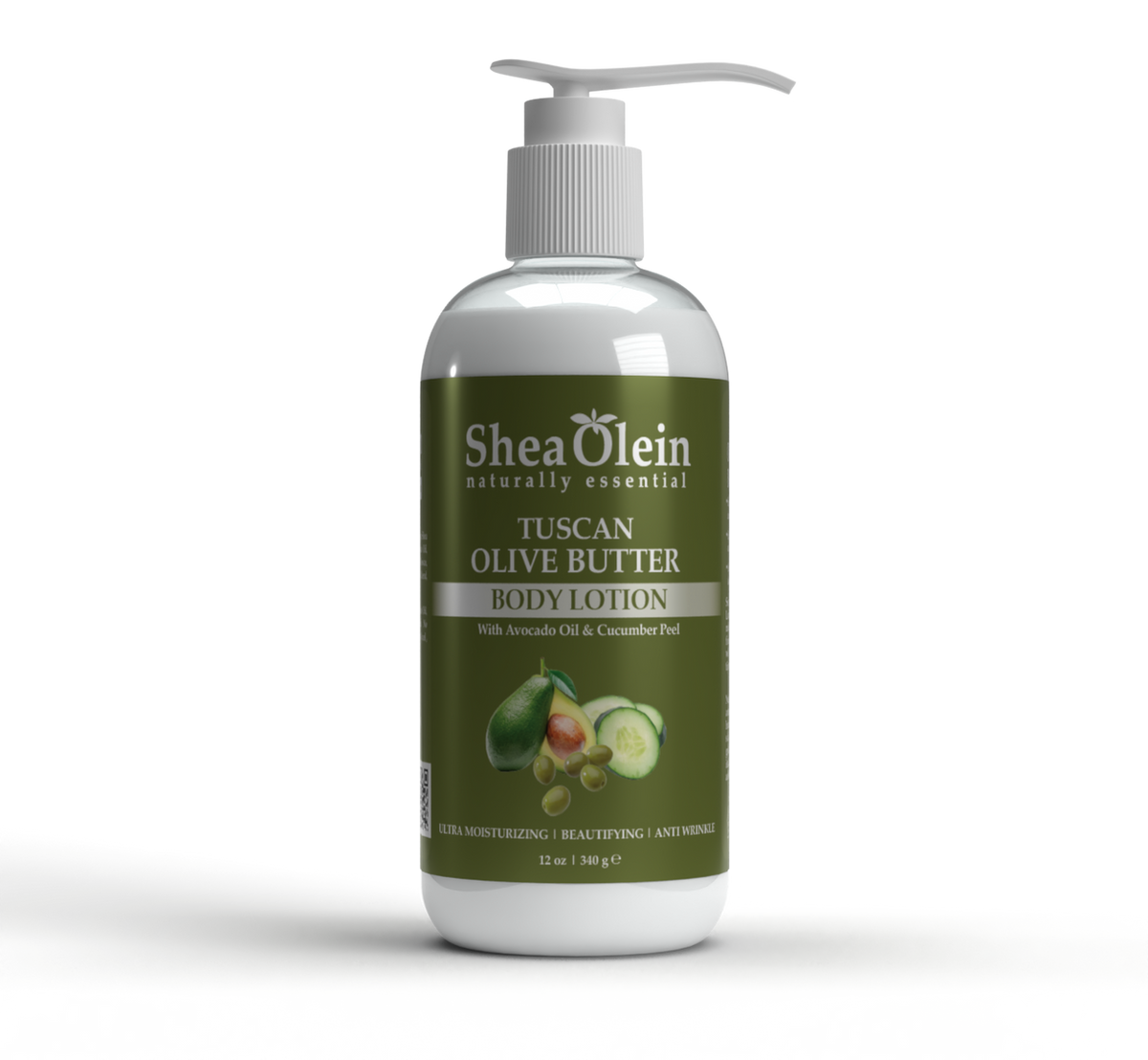 Organic Tuscan Olive Butter Body Lotion with Avocado Oil & Cucumber Peel