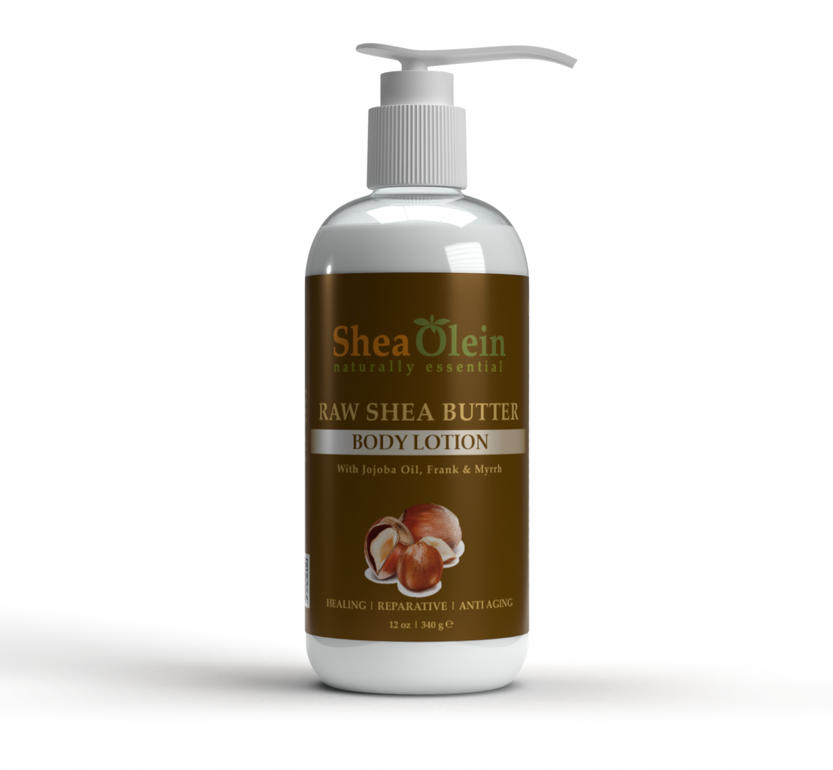 Raw Shea Butter Body Lotion with Jojoba, Frankincense & Myrrh